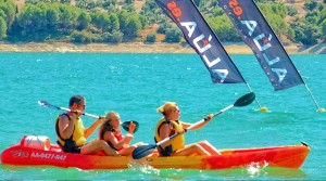 Kayaks on the Lake
