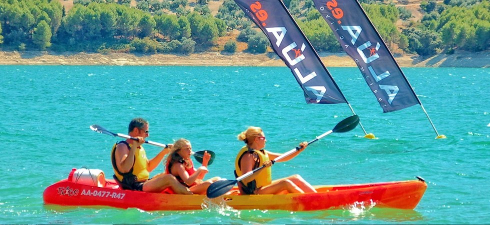 Kayaks on the Lake