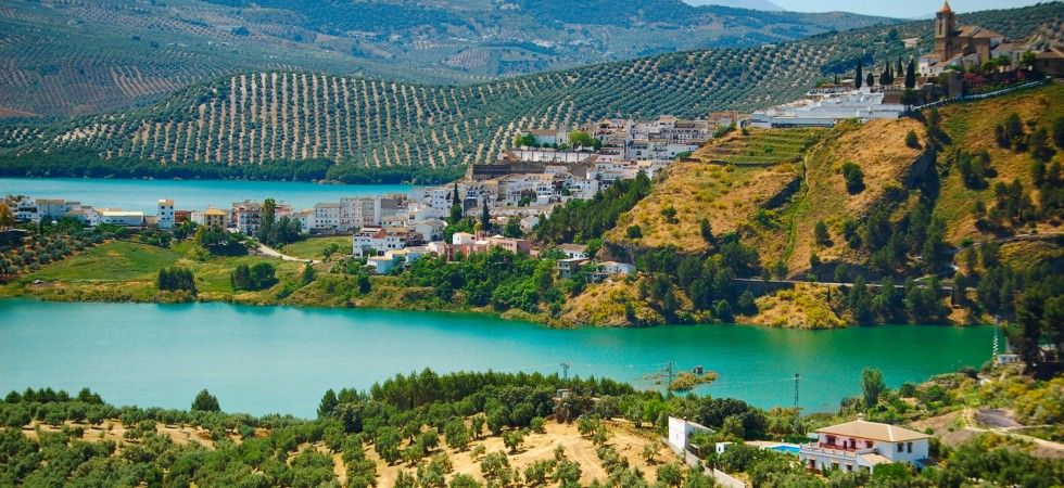 Iznajar Lake & Castle from La Celada